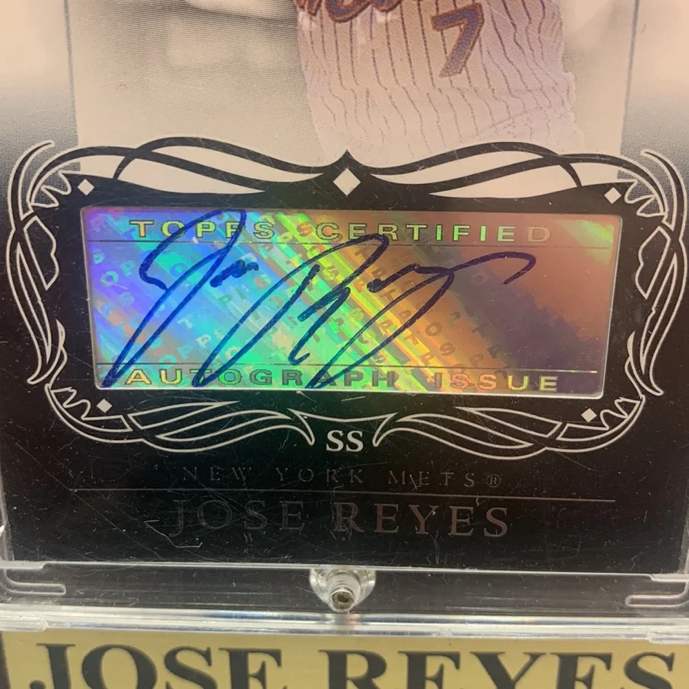2007 Topps Moments and Milestones Jose Reyes Auto Plaque (MISC7)